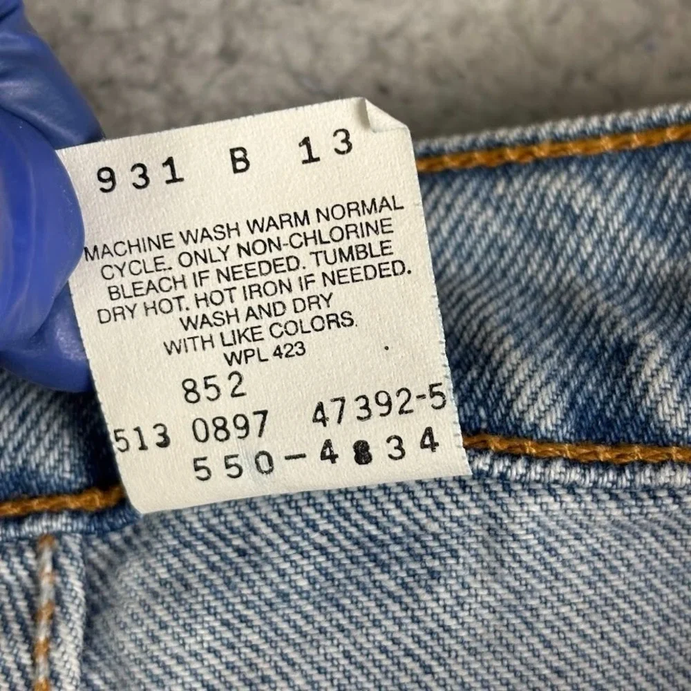 VTG Levis 550 Jeans Mens‎ 36x30 (35X31) Blue Relaxed Tapered Made USA 90s Light
